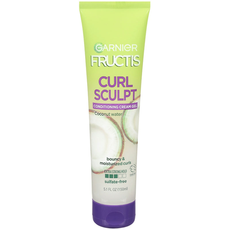 Garnier Garnier Fructis Style Curl Sculpt Conditioning Cream Gel, Extra Strong Hold 3 - 5.1 Fl Oz Health & Beauty White Smoke