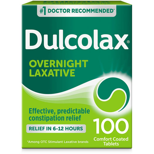 Dulcolax Dulcolax® Overnight Laxative – 5 mg Comfort Coated Tablets Health & Beauty Sea Green