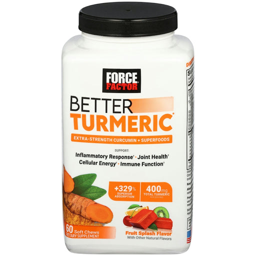 Force Factor Better Turmeric Cw 60 Fruit Splash Vitamins & Supplements White Smoke