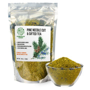 SiberianGreen.com White Pine Needle Tea Loose Powder with Juniper Berries 200g – 100% Natural & Organic from Siberian Green Tea & Infusions White Smoke