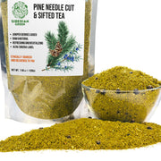 SiberianGreen.com White Pine Needle Tea Loose Powder with Juniper Berries 200g – 100% Natural & Organic from Siberian Green Tea & Infusions White Smoke