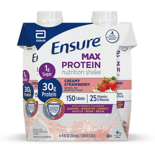 Ensure Ensure Max Protein Nutrition Shake - Creamy Strawberry, 11 Fl Oz Sports & Energy Drinks White Smoke