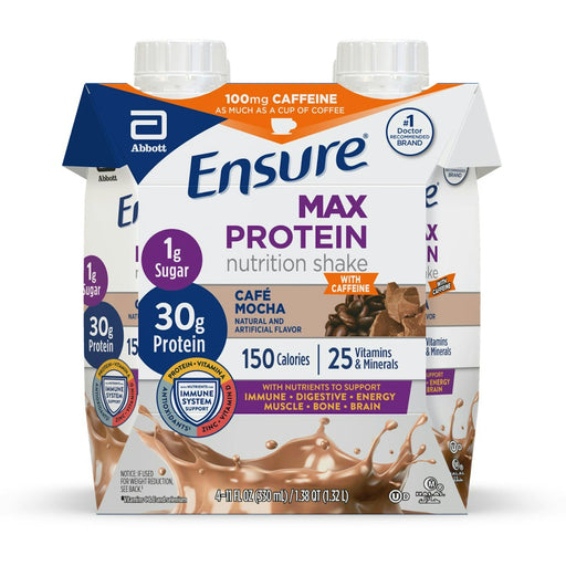 Ensure Ensure Max Protein Cafe Mocha Nutrition Shake 4 11 Fl Oz Cartons Fitness & Nutrition White Smoke