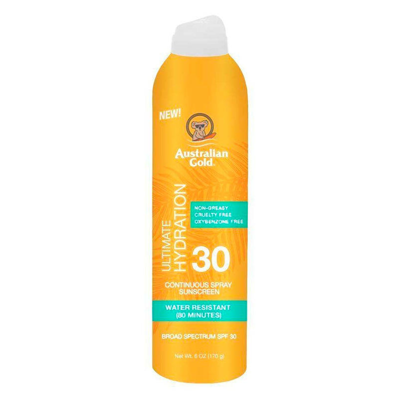Australian Gold Australian Gold Ultimate Hydration Broad Spectrum SPF 30 Continuous Spray Sunscreen 6 Oz Sunscreen Goldenrod Default Title