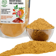 SiberianGreen.com Siberian Rose Hips with Sea Buckthorn Berries Powder – 300g (10.58 oz) Tea & Infusions White Smoke