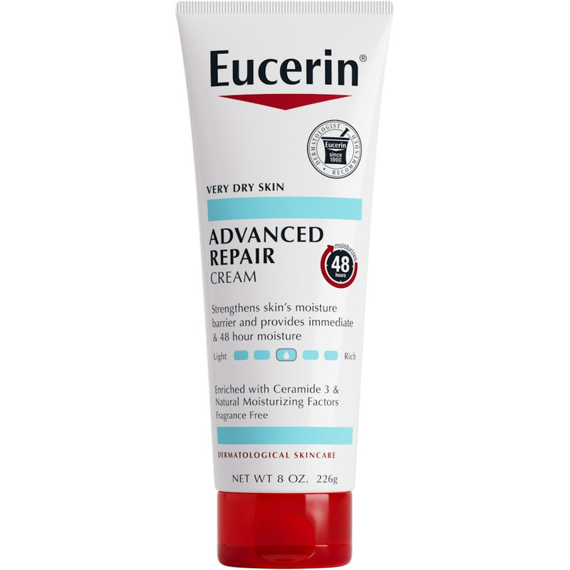 Eucerin Eucerin Advanced Repair Body Cream For Very Dry Skin - 8oz Lotion & Moisturizer White Smoke Default Title