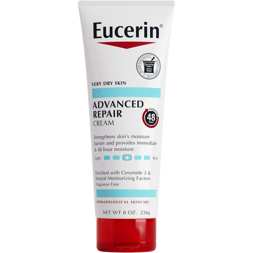 Eucerin Eucerin Advanced Repair Body Cream For Very Dry Skin - 8oz Lotion & Moisturizer White Smoke Default Title