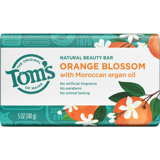 Tom's of Maine Tom's of Maine Natural Beauty Bar Soap Orange Blossom - 5 Oz Bar Soap Alice Blue