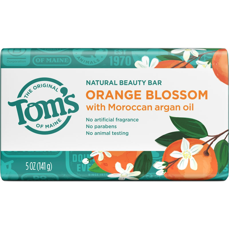 Tom's of Maine Tom's of Maine Natural Beauty Bar Soap Orange Blossom - 5 Oz Bar Soap Alice Blue