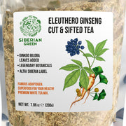 SiberianGreen.com Organic Siberian Ginseng Powder with 10% Ginkgo Biloba Tea & Infusions White Smoke