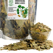 SiberianGreen.com Organic Ginkgo Leaf Tea – 200g Premium Ginkgo Biloba Leaves with Sea Buckthorn Tea & Infusions White Smoke