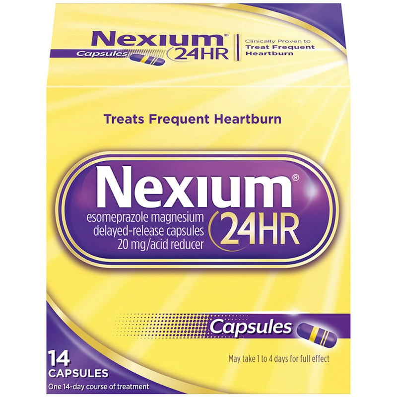 Nexium Nexium 24HR Acid Reducer – Heartburn Relief Capsules (Esomeprazole Magnesium) Health & Beauty Light Goldenrod