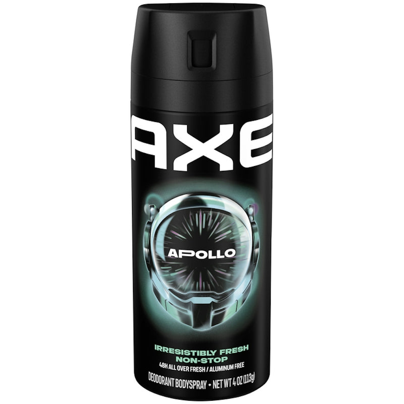 Axe Axe Apollo Body Spray Deodorant Sage & Cedarwood 4.0 Oz Deodorant Black