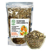 SiberianGreen.com Siberian Green Sea Buckthorn Tea with Black Currant Leaves – Wild-Harvested & Caffeine-Free Tea & Infusions White Smoke