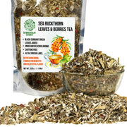 SiberianGreen.com Siberian Green Sea Buckthorn Tea with Black Currant Leaves – Wild-Harvested & Caffeine-Free Tea & Infusions White Smoke