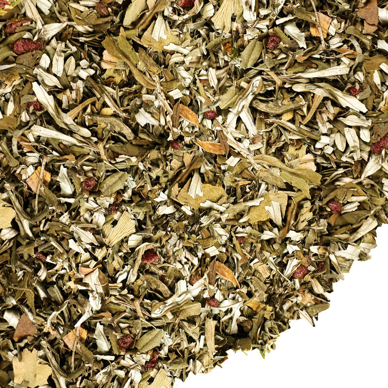 SiberianGreen.com Siberian Green Sea Buckthorn Tea with Black Currant Leaves – Wild-Harvested & Caffeine-Free Tea & Infusions White Smoke