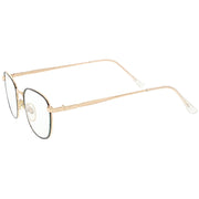 zeroUV True Vintage Dapper Square Clear Lens Glasses C718 Glasses White Smoke Gold Black Clear,Gold Brown Clear,Black Black Clear,Silver Silver Clear