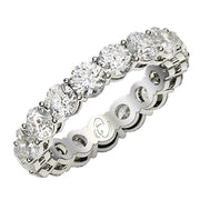 Bids.com Round Cut Lab Grown Diamond Eternity Ring in 14k White Gold (3 cttw FG/VS2) Rings White Smoke 4 / White Gold,4.5 / White Gold,5 / White Gold,5.5 / White Gold,6 / White Gold,6.5 / White Gold,7 / White Gold,7.5 / White Gold,8 / White Gold,8.5 / White Gold,9 / White Gold