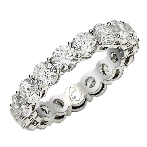 Bids.com Round Cut Lab Grown Diamond Eternity Ring in 14k White Gold (3 cttw FG/VS2) Rings White Smoke 4 / White Gold,4.5 / White Gold,5 / White Gold,5.5 / White Gold,6 / White Gold,6.5 / White Gold,7 / White Gold,7.5 / White Gold,8 / White Gold,8.5 / White Gold,9 / White Gold