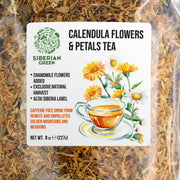SiberianGreen.com Siberian Green Calendula & Chamomile Tea – Wild Harvested Caffeine-Free (227g / 8 oz) Tea & Infusions White Smoke