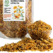 SiberianGreen.com Siberian Green Calendula & Chamomile Tea – Wild Harvested Caffeine-Free (227g / 8 oz) Tea & Infusions White Smoke