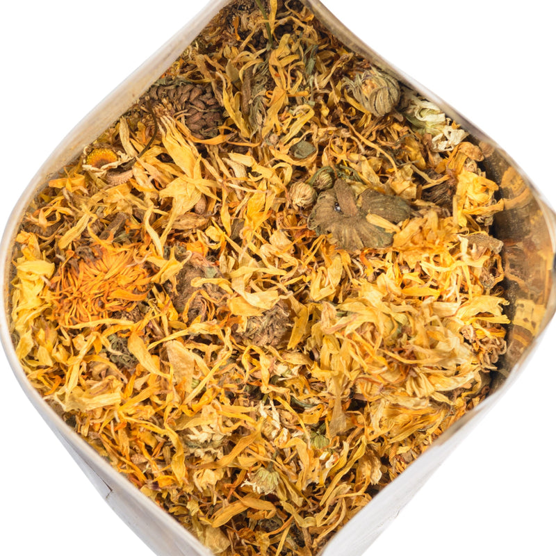 SiberianGreen.com Siberian Green Calendula & Chamomile Tea – Wild Harvested Caffeine-Free (227g / 8 oz) Tea & Infusions White Smoke