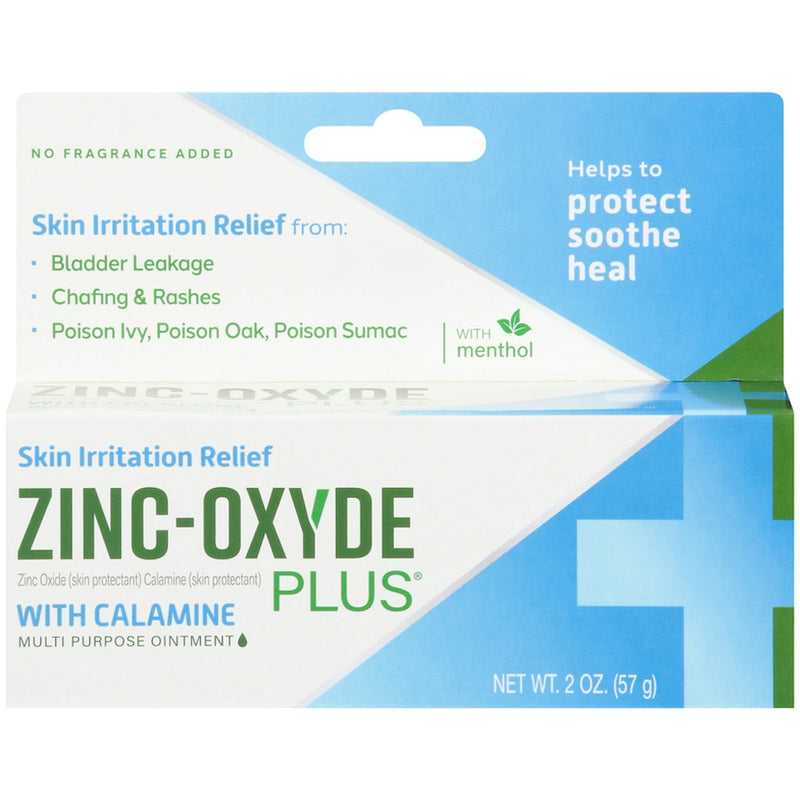 Zinc-Oxyde Plus Zinc-Oxyde Plus Skin Irritation Relief  With Calamine 2 Oz First Aid White Smoke