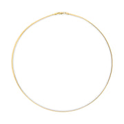 Bids.com Unisex Solid 14K Yellow Gold 2.8mm Imperial Herringbone Chain Necklace - 18" Inches Necklaces White Smoke Yellow.Gold / 18