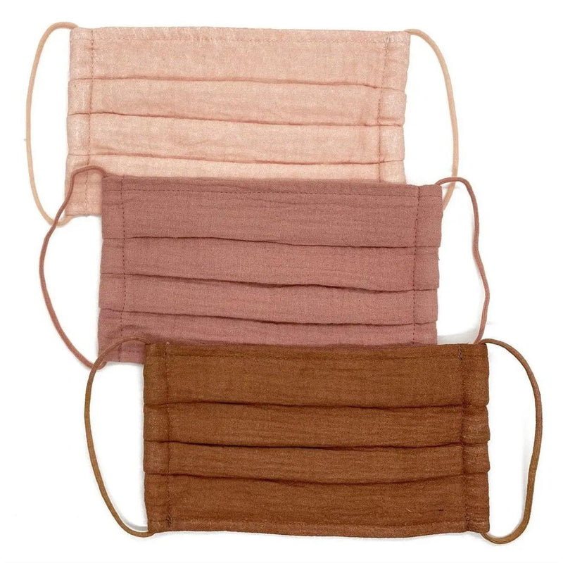 Kitsch Kitsch Dusty Rose Face Mask 3pc Set Masks White Smoke