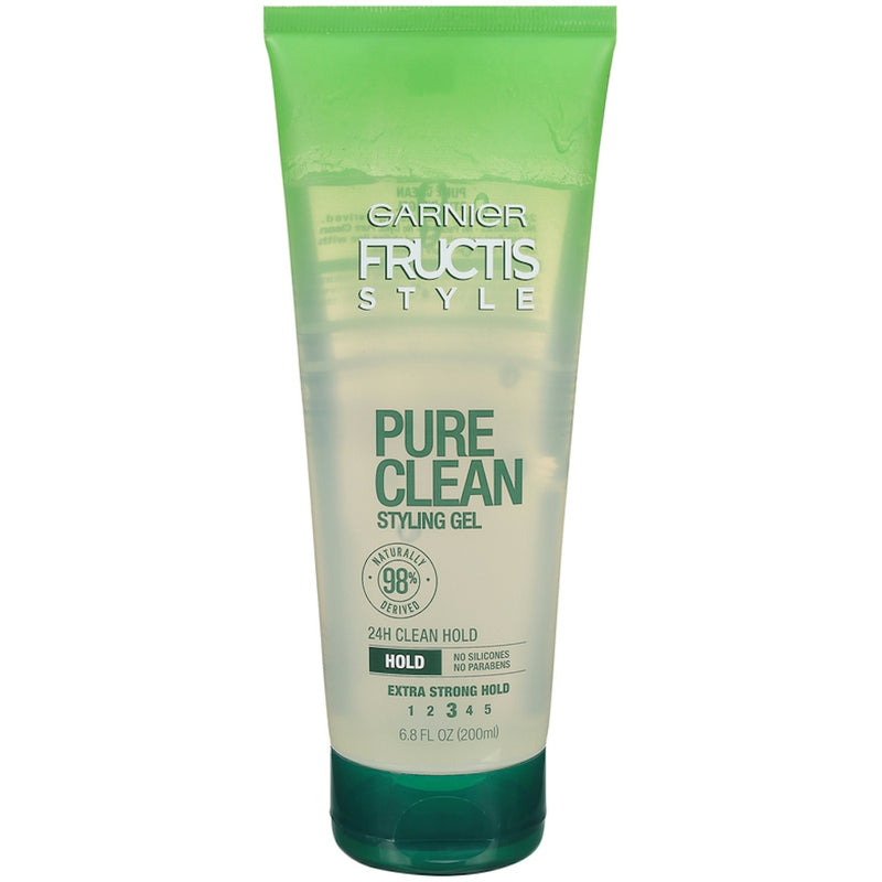 Garnier Garnier Fructis Style Pure Clean Extra Strong Hold 3 Hair Gel - 6.8 Fl Oz Hair gel White Smoke