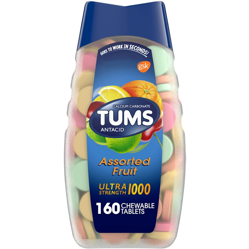 Tums Tums® Ultra Strength Chewable Antacid Tablets – Assorted Fruit Health & Beauty White Smoke