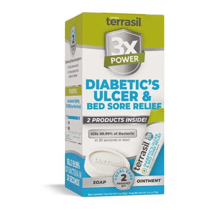 Terrasil Terrasil Diabetic's Ulcer And  Sore Relief  Kit Shipping Supplies White Smoke