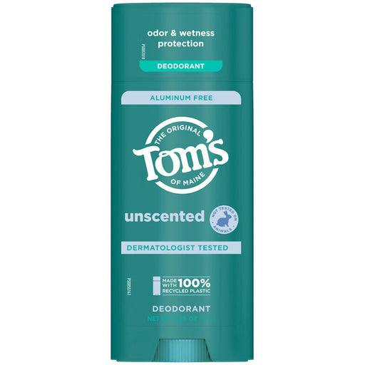 Tom's of Maine Tom's of Maine Aluminum Free  Unscented Deodorant 3.25 Oz Deodorant Steel Blue