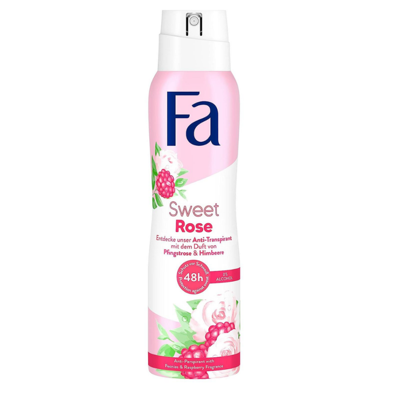 Fa Fa Sweet Rose Deodorant Spray, 150 Ml Deodorant White Smoke