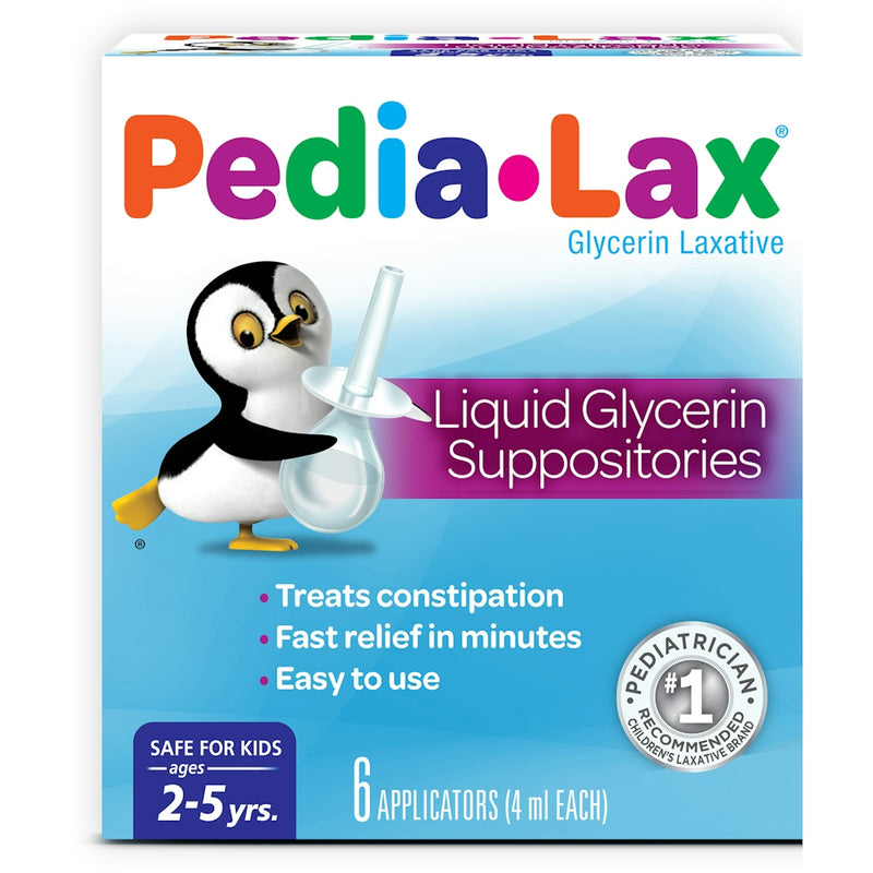 Pedia-lax Pedia-lax Laxative Liquid Glycerin Suppositories For Kids - Ages 2-5 - 6ct Health & Beauty White Smoke