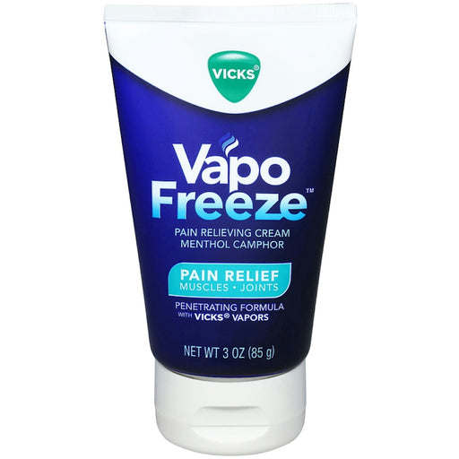 Vicks Vicks VapoFreeze Pain Relief Cream, Maximum Strength Menthol for Muscle & Joint Pain, 3 oz Medicine & Drugs White Smoke