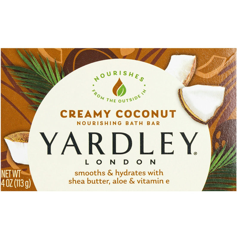 Yardley Yardley London Creamy Coconut Moisturizing Bath Bar, 4.25 Oz Bath & Body Seashell