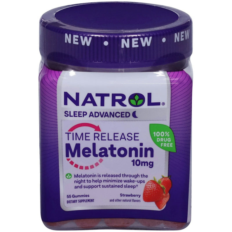 Natrol Natrol Melatonin Time Release Gummies, 10 Mg Vitamins & Supplements Midnight Blue