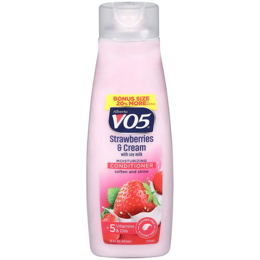 Alberto VO5 Alberto VO5® Moisturizing Strawberries &amp; Cream Conditioner – 15 Fl Oz Conditioners White Smoke