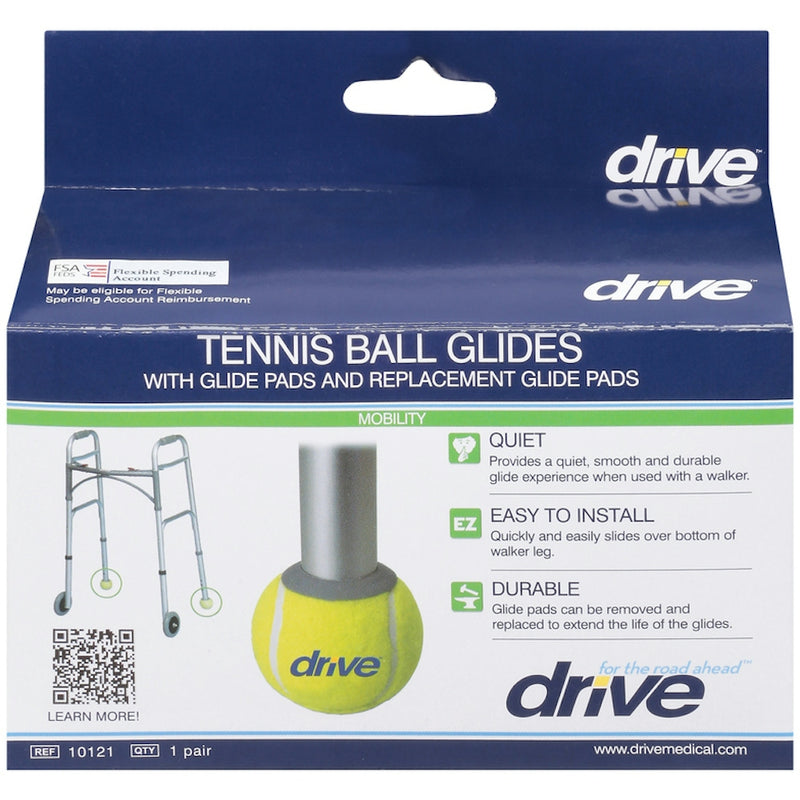 Drive Medical Drive Medical Walker Rear Tennis Ball Glides (With Replacement Pads) Tennis Balls Lavender