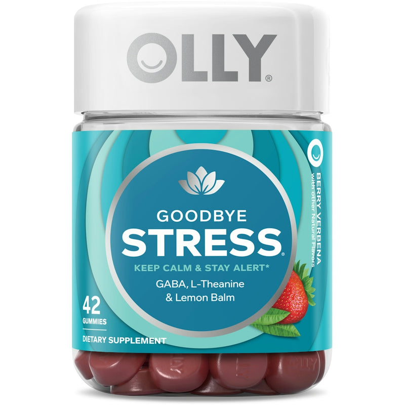 Olly Olly Berry Verbena  Goodbye Stress 42 Gummies Vitamins & Supplements Lavender