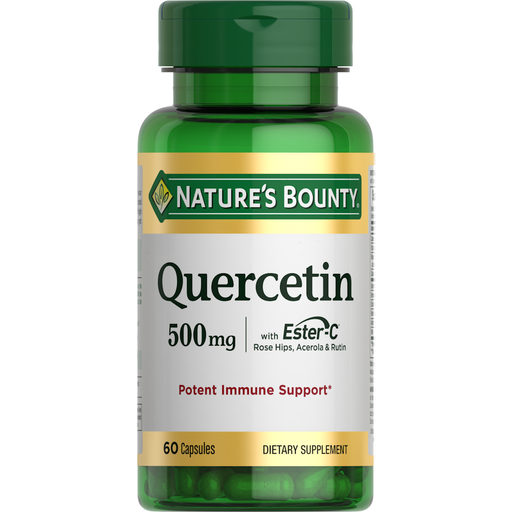 Nature's Bounty Nature's Bounty Quercetin, With Ester C, 500 Mg, Capsules Vitamins & Supplements White Smoke