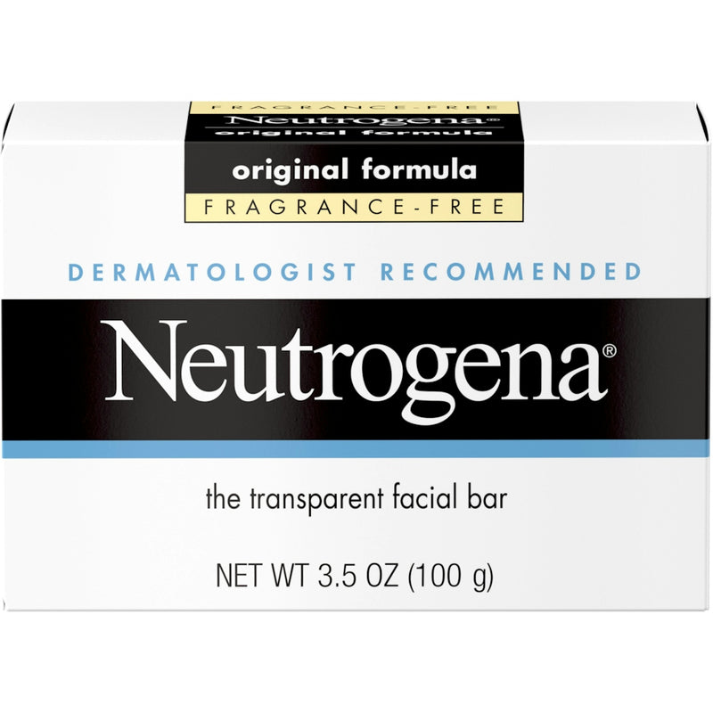Neutrogena Neutrogena Original Gentle Facial Cleansing Bar Fragrance-Free, Fragrance Free Skin Care White Smoke