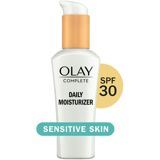 Olay Olay Complete Sensitive Broad Spectrum UV 365 Daily Moisturizer With Sunscreen, SPF 30, 2.5 Fl Oz Lotion & Moisturizer White Smoke