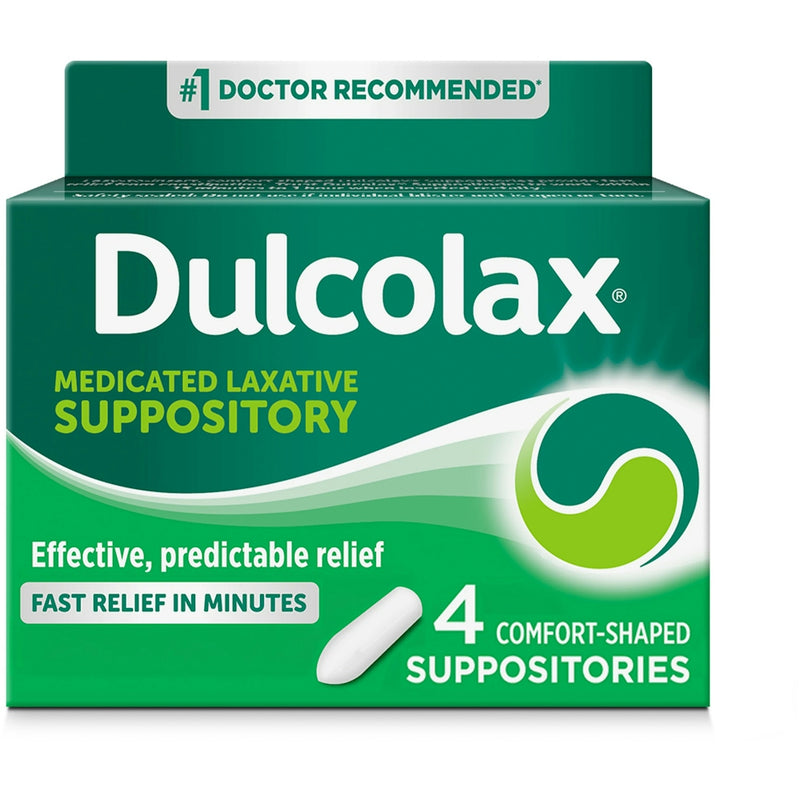 Dulcolax Dulcolax 10 Mg Laxative Suppositories, Comfort Shaped Health & Beauty Sea Green