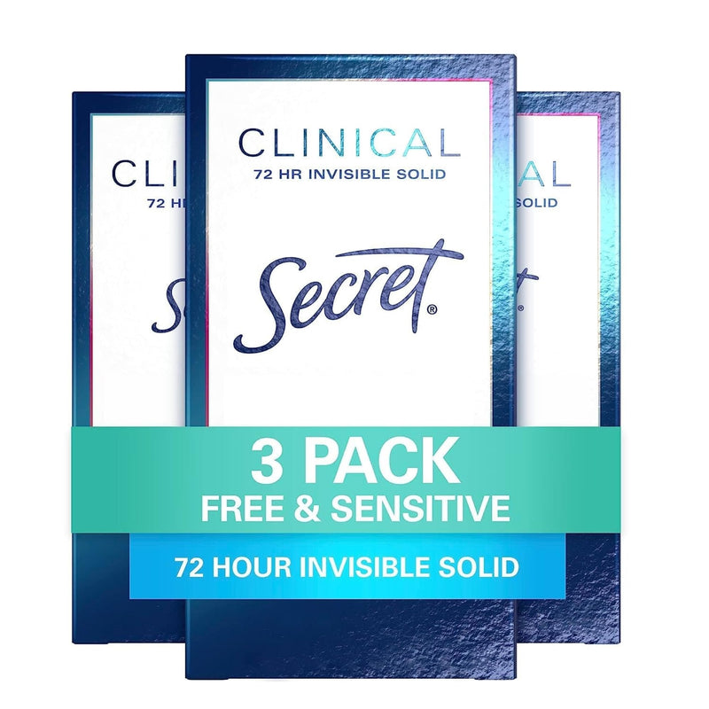 Secret Secret Clinical Strength Invisible Solid Antiperspirant And Deodorant For Women  1.6oz Deodorant White Smoke