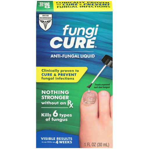 Fungicure FungiCure Anti-Fungal Liquid, Maximum Strength 1% Clotrimazole – 1.0 fl oz (30ml) Medicine & Drugs Peach Puff