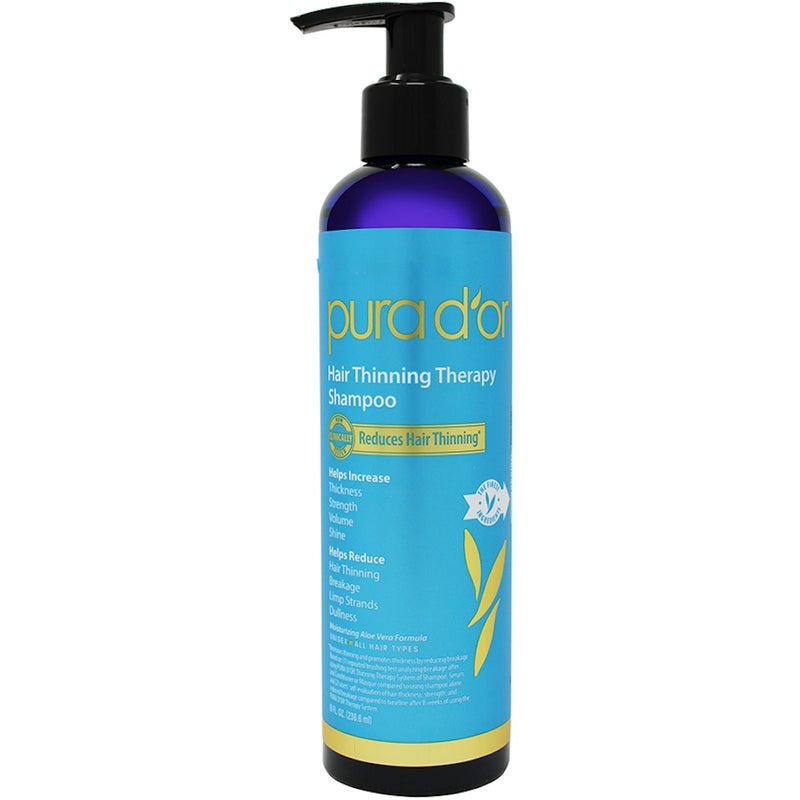 Pura D'or Pura D'or Therapy Shampoo, Hair Loss Prevention, Unisex 8 Oz Shampoo White Smoke