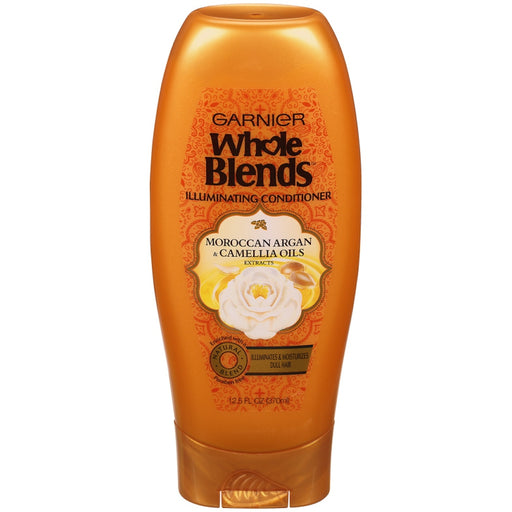 Whole Blends Garnier Whole Blends Illuminating Conditioner – Moroccan Argan & Camellia Oils (12.5 fl oz) Conditioners White Smoke