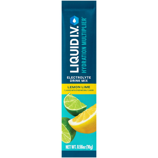 Liquid I.V. Liquid I.V. Hydration Lemon Lime Electrolyte Drink Mix Single Packet Limes Dark Slate Gray